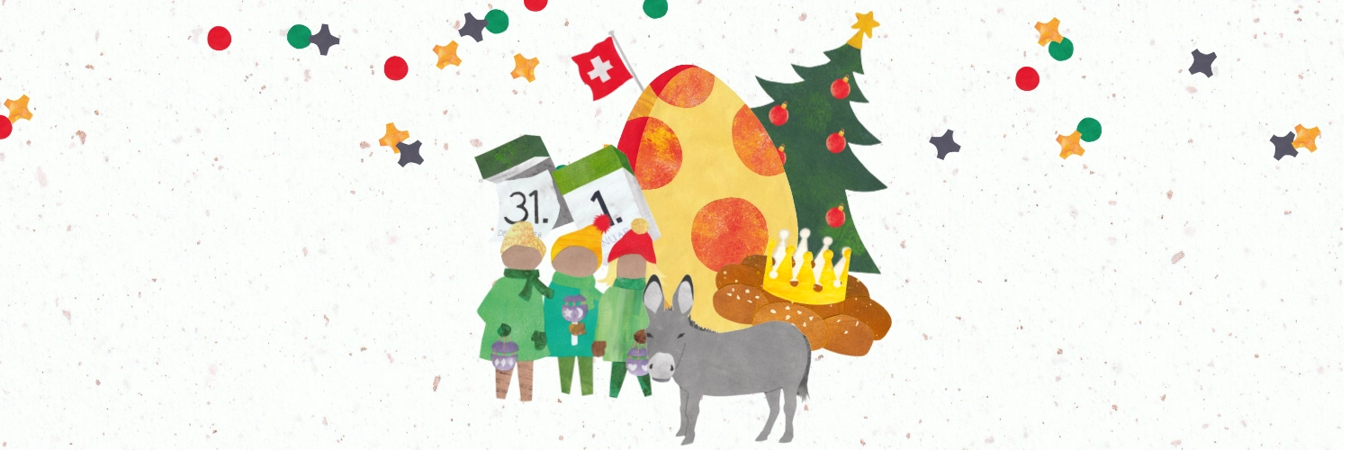 Silvester Neujahr Dreikoenigstag Kindergarten Lehrmittel Schweiz
